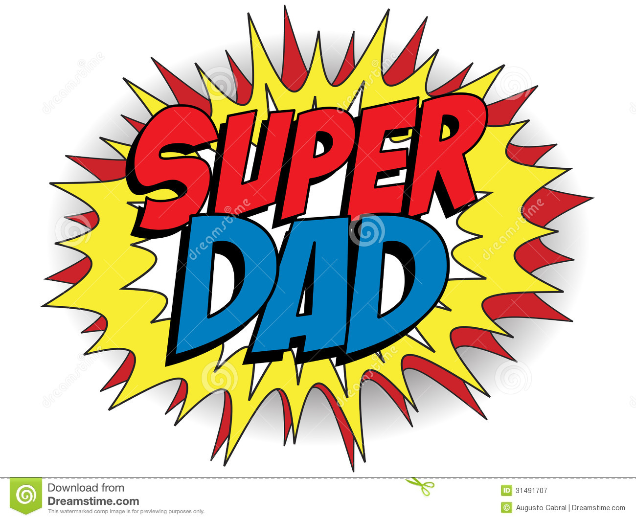Super Hero Dad Clip Art
