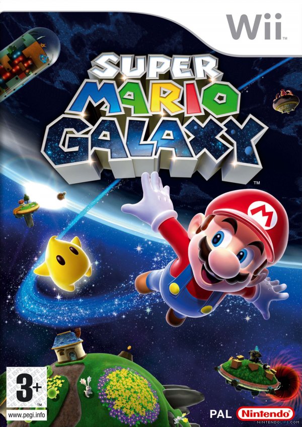 Super Mario Galaxy Wii Cover