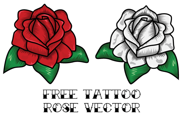 Tattoo Rose Vector