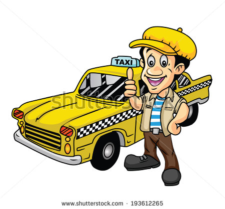 Taxi Cab Driver Clip Art