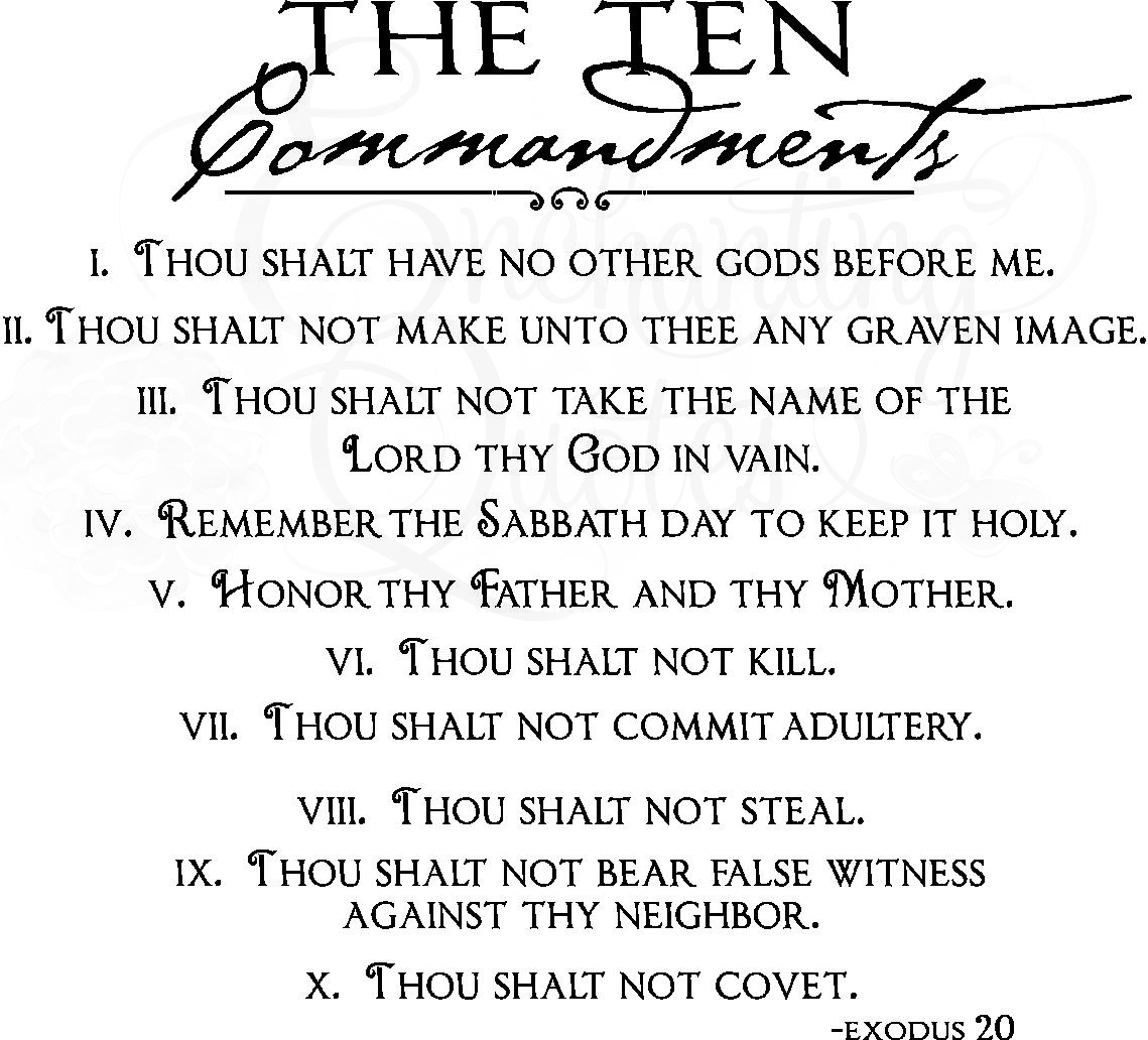 Ten Commandments Quotes