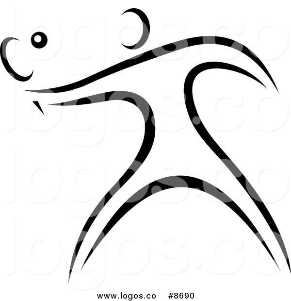 Tennis Clip Art Black and White