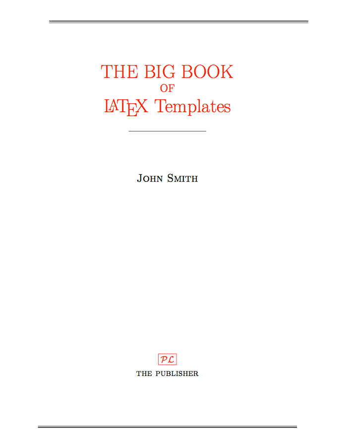 Title Page Template