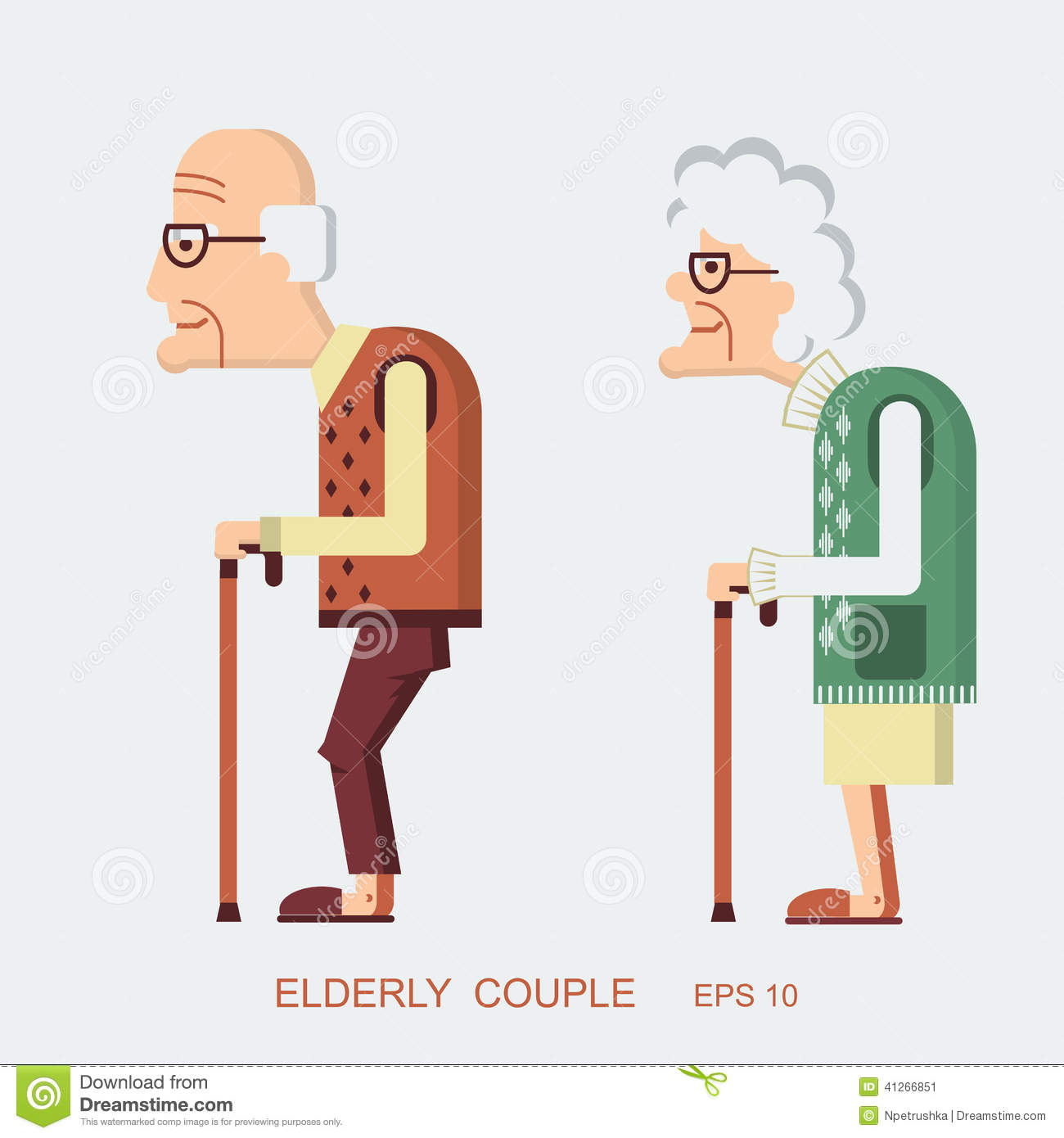 Vector People Elderly Vector People Elderly