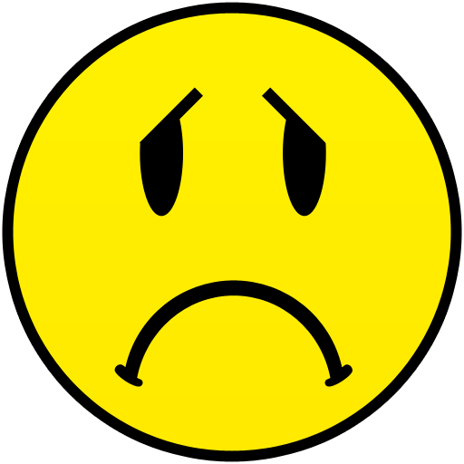 Very Sad Face Emoticon