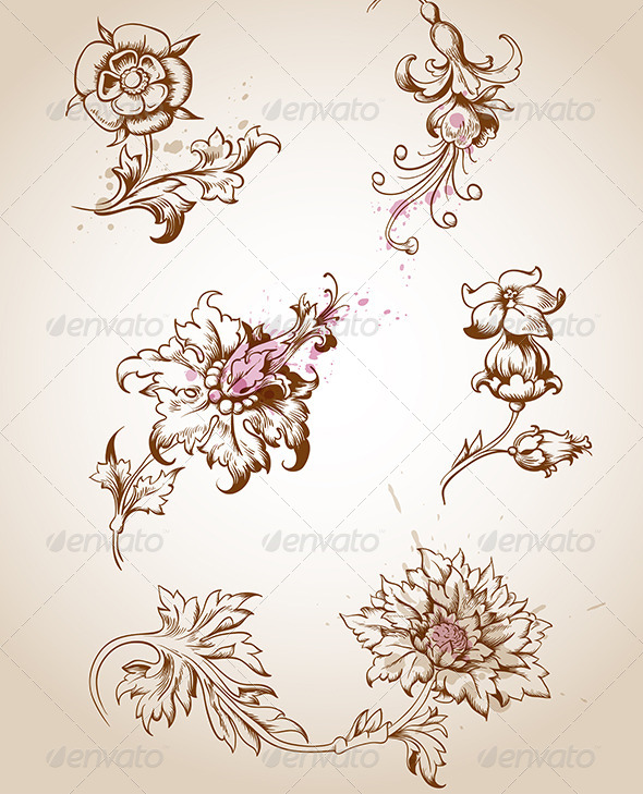 Victorian Floral Designs