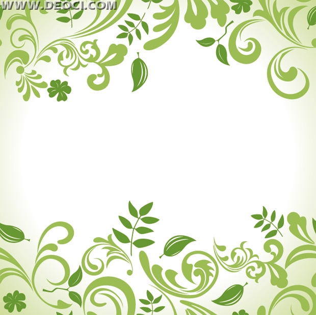 17 Green Leaf Vine Vector Images