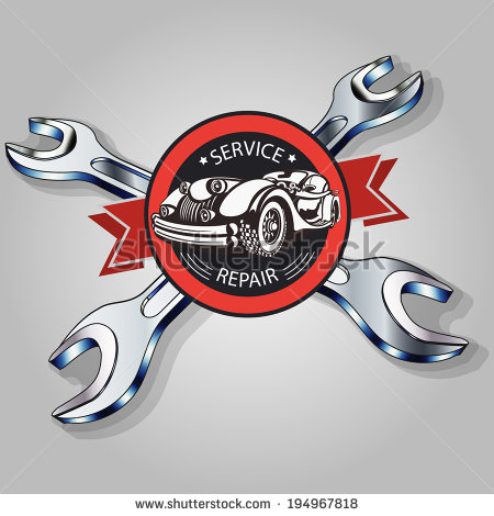 Vintage Auto Repair Service Logo