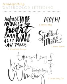 Watercolor Lettering Font