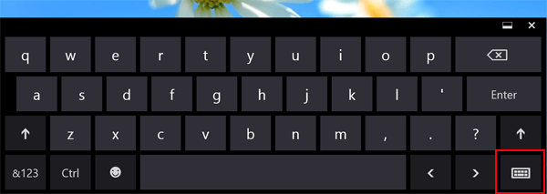 Windows 8 Touch Keyboard Icon