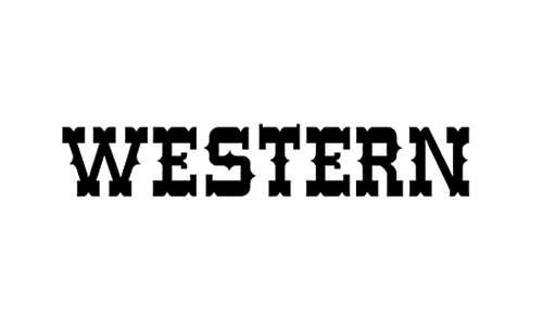 Word Western Font