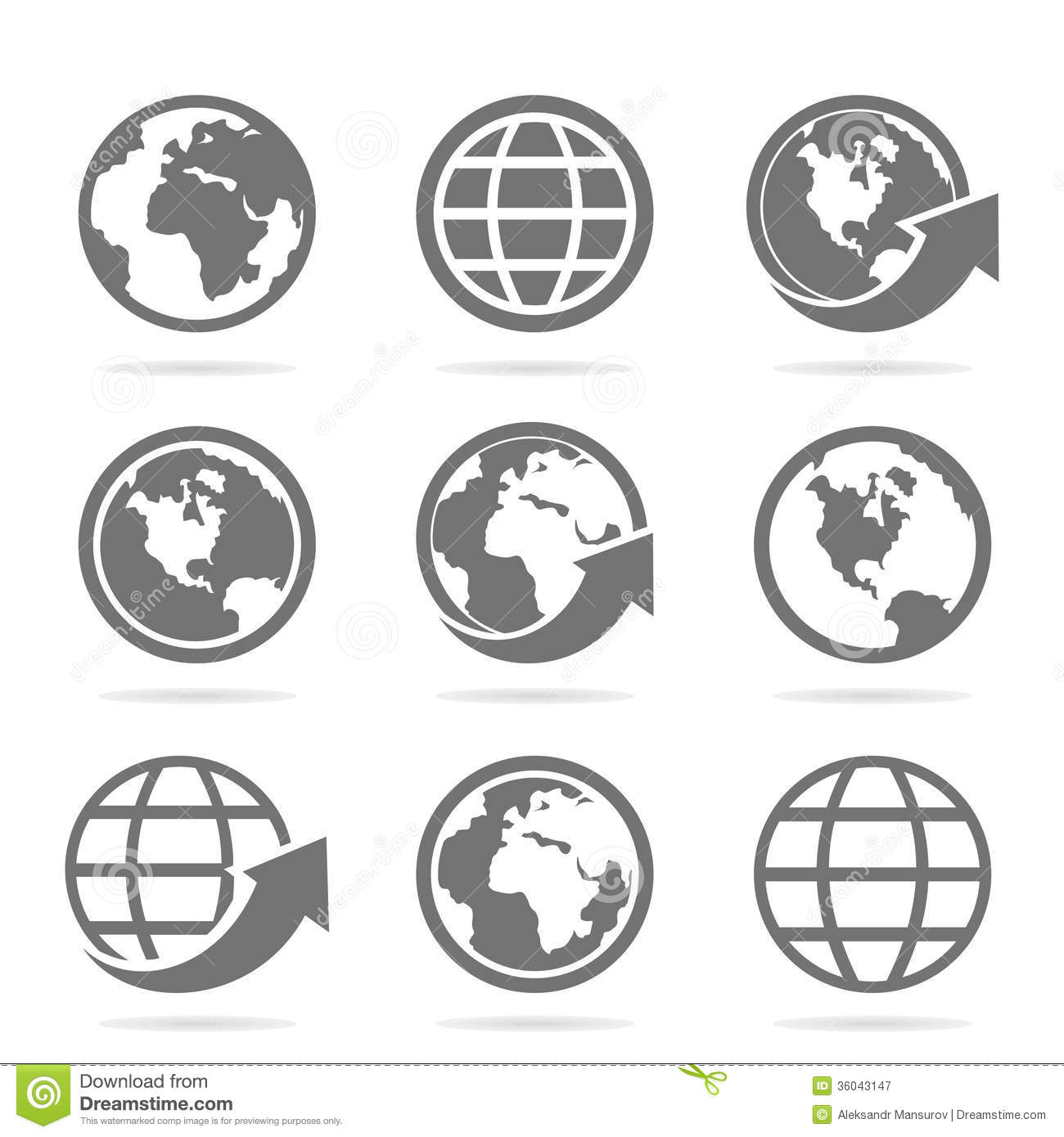 World Icon Vector World Icon Vector