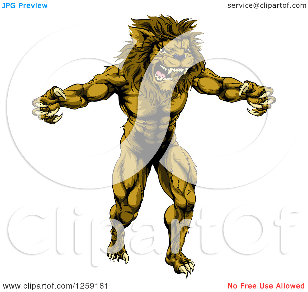 Angry Lion Clip Art