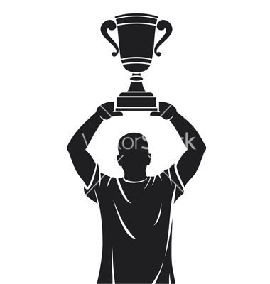 Cartoon Championship Trophy Vector