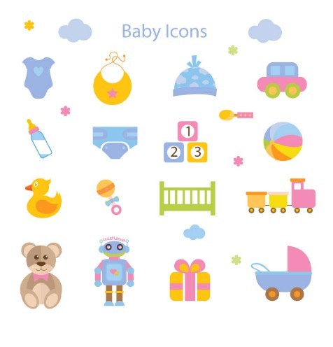 Cute Cartoon Baby Icon