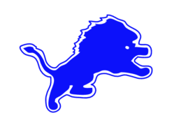 Detroit Lions Logo Stencil