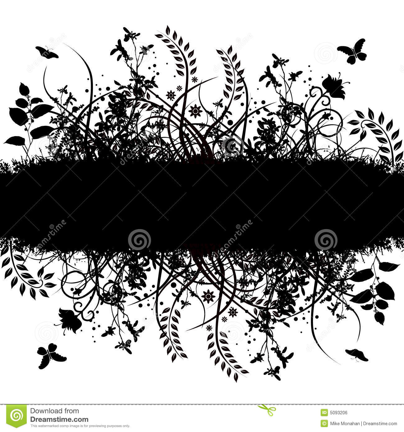 Floral Grunge Vector Banners