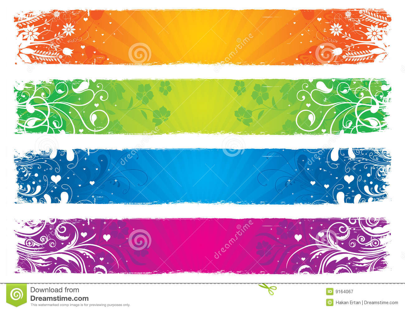 Free Vector Floral Banner Free Vector Floral Banner