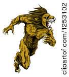 Muscular Lion Mascot