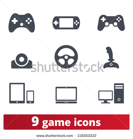 Vector Game Controller Icon Vector Game Controller Icon