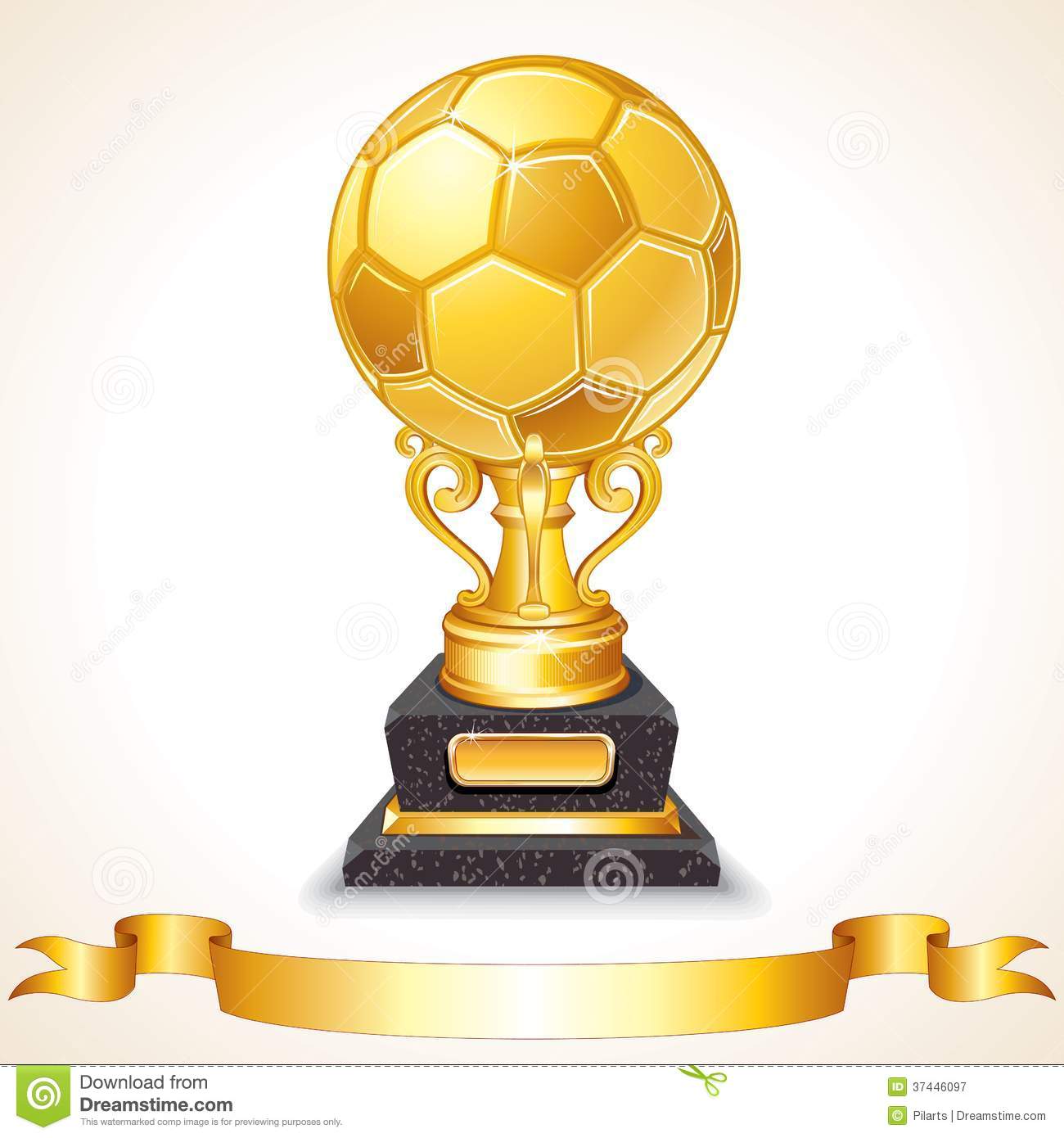 Vector Soccer Trophy