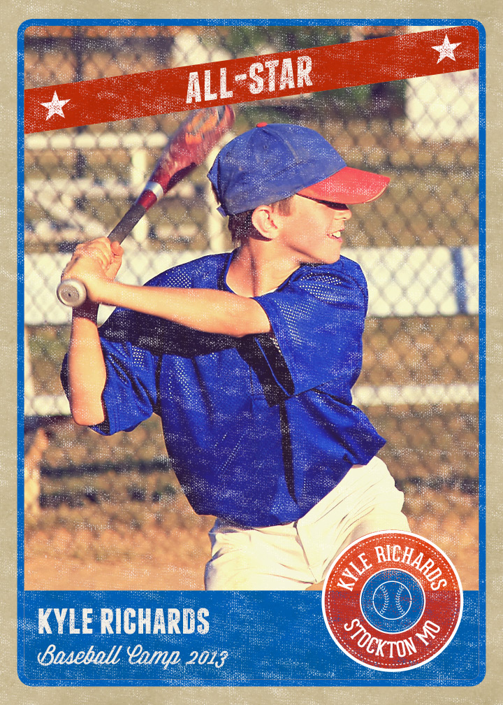 Baseball Trading Card Template Free Download