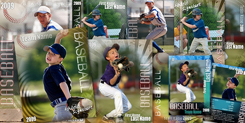 Baseball Trading Card Template PSD