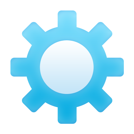 Blue Settings Icon Blue Settings Icon