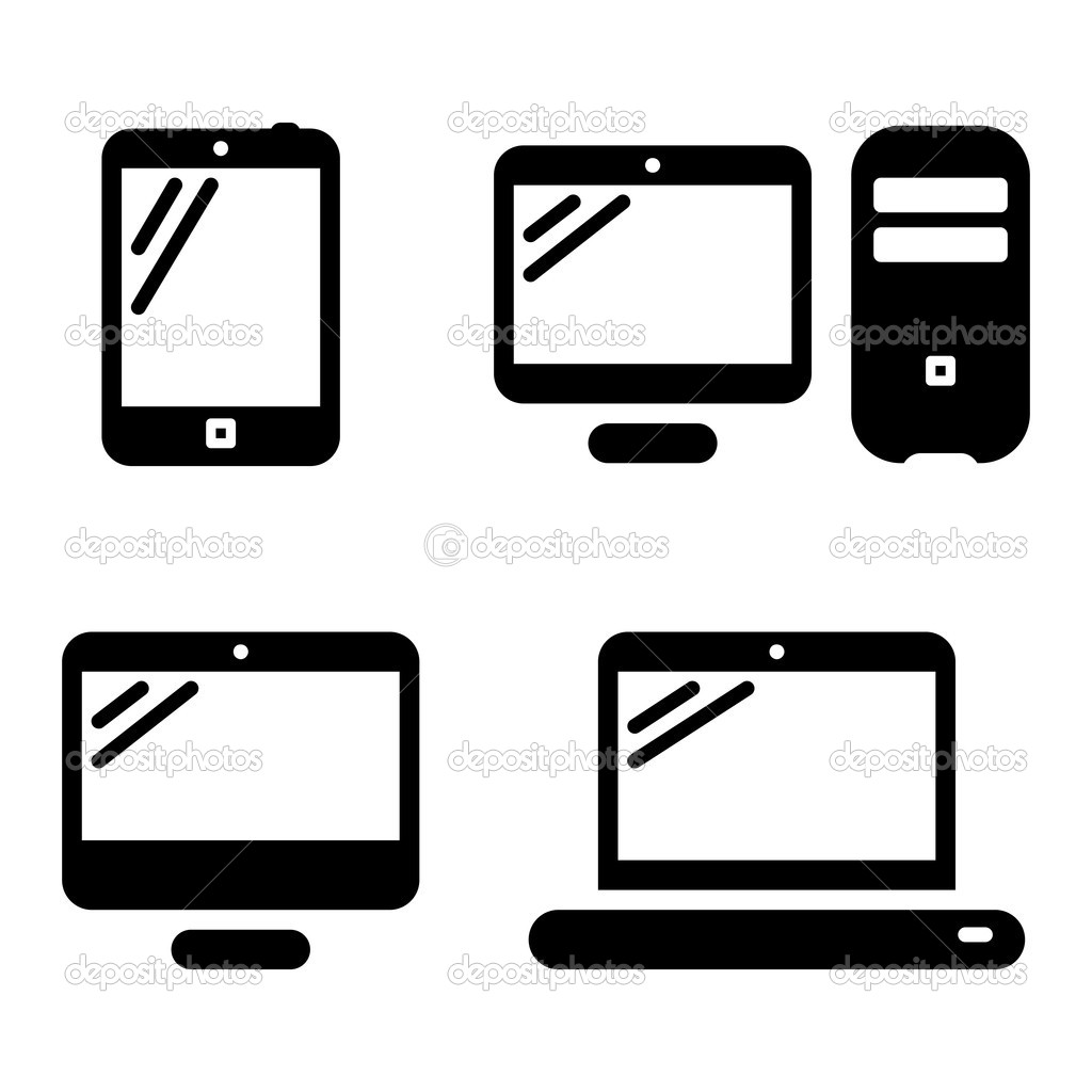 Computer Vector Icon