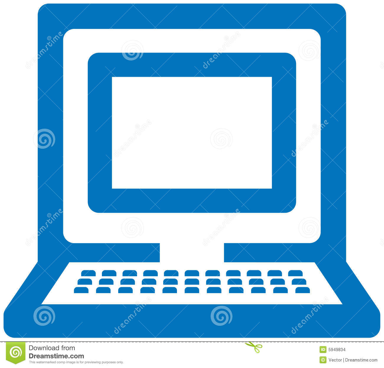 Computer Vector Icon