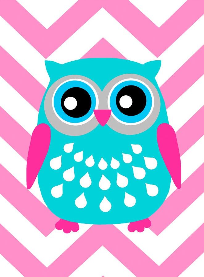 Cute Chevron Owl Clip Art