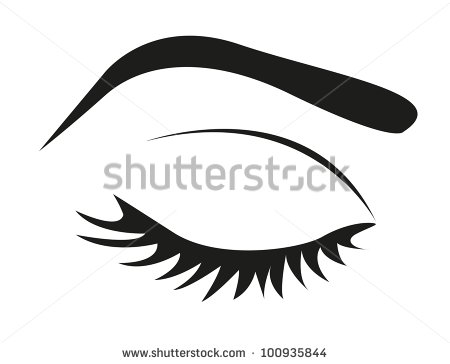 8 Closed Eye Lashes Vector Images