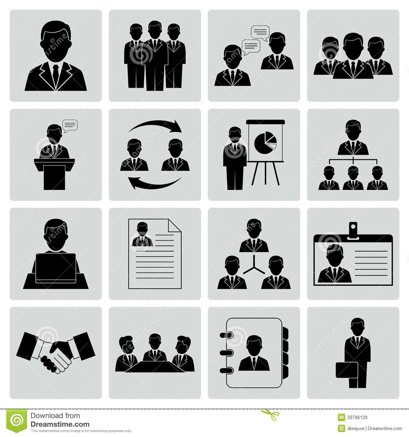 Human Resource Icon Vectors Free