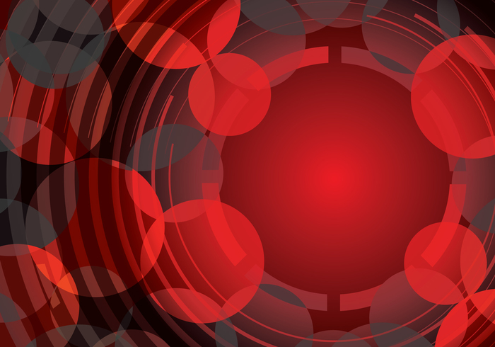 Red Abstract Circle S