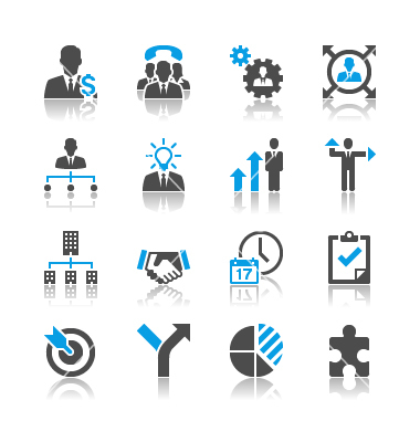 Reflection Vector Icons Business and Management