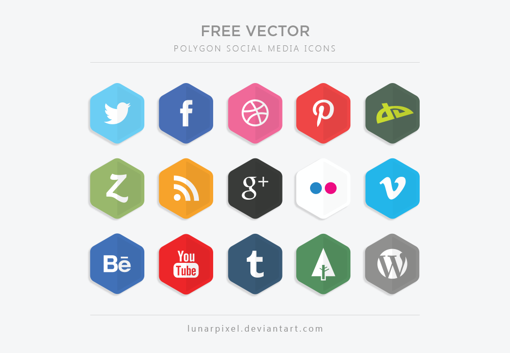 Social Media Icons Vector Free