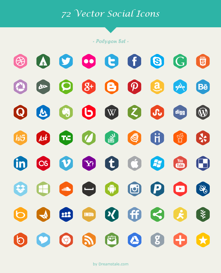 Social Media Icons Vector Free