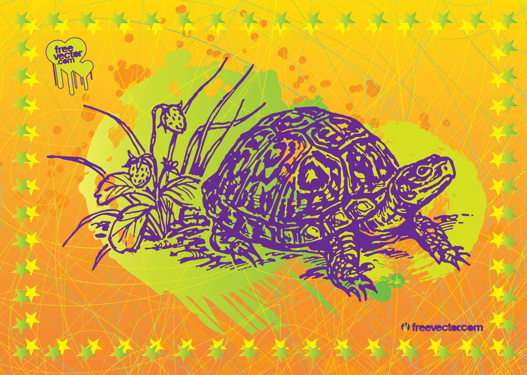 Turtle Vector Art Free