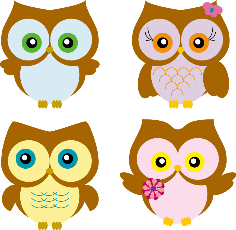 Vector Cartoon Owl