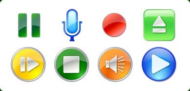 Vista Style Icon Stop Play Pause Button Vista Style Icon Stop Play Pause Button