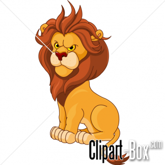 Angry Lion Clip Art