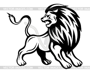 Angry Lion Vector