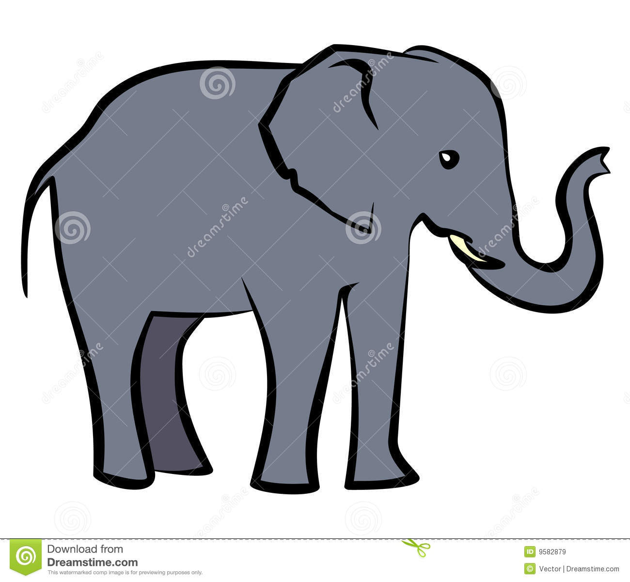 Baby Elephant Vector