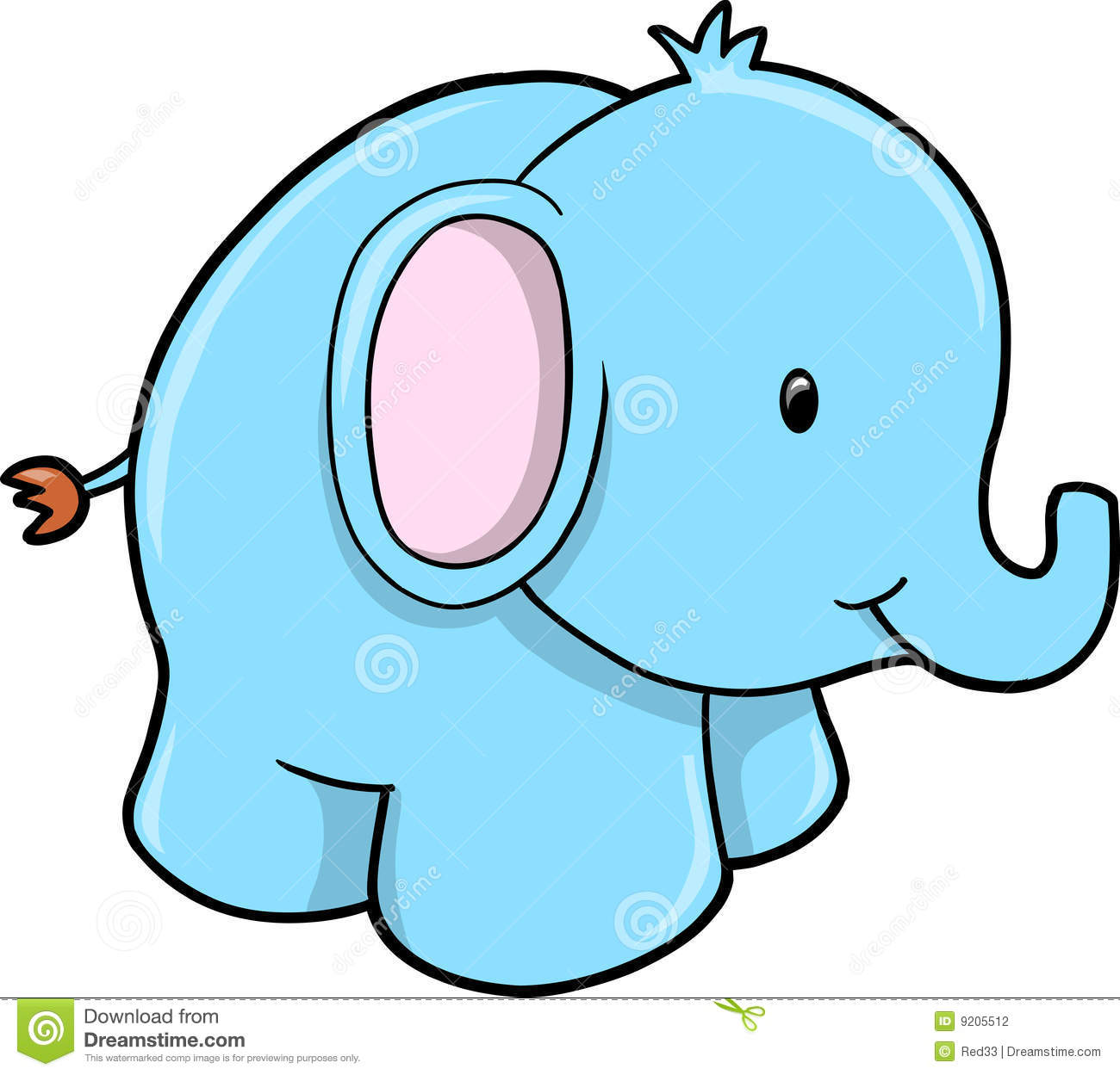 Cute Elephant Clip Art