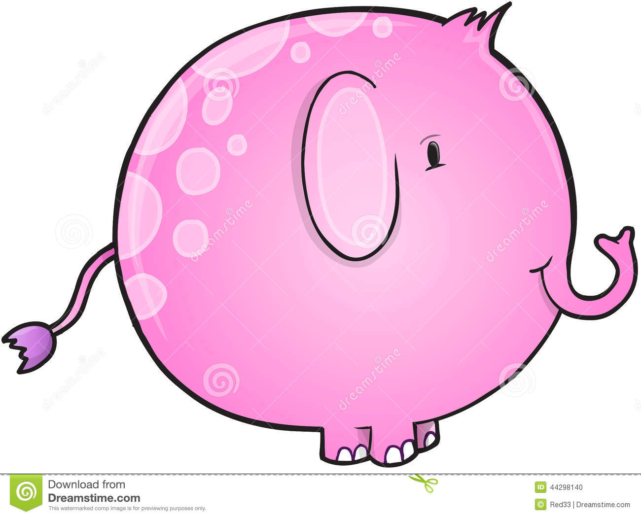 Cute Elephant Vector