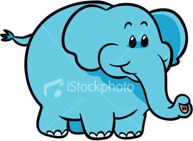 Cute Elephant Vector