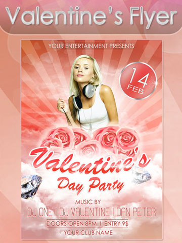 Free Christian Flyer Templates Valentine