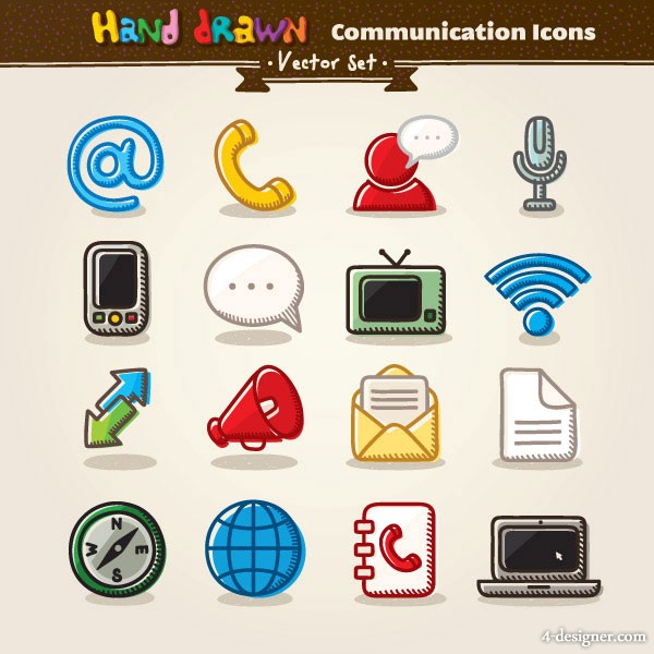 Free Vector Communication Icons