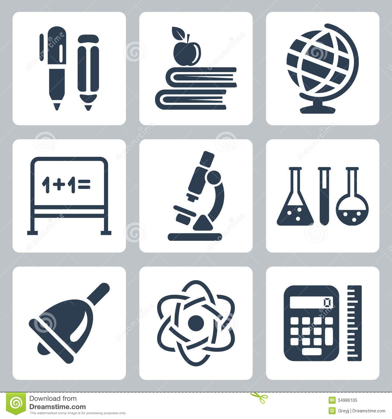 Free Vector Icons School Free Vector Icons School