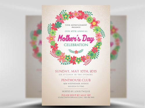 Mother's Day Flyer Template Mother's Day Flyer Template